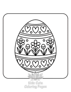 Cute Easter coloring page for boys, printable at home