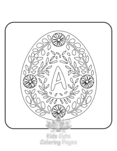 Cute Easter coloring page for classroom activities