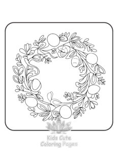 Printable Cute Easter coloring sheet for preschoolers