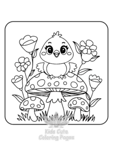 Cute Easter coloring page for boys, printable at home