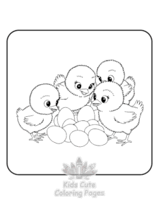 Cute Easter coloring page for classroom activities