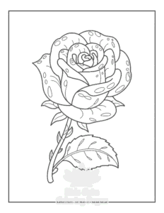 Free printable Cute Flowers coloring page for kids