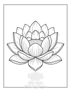 Cute Flowers coloring page for classroom activities
