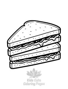 Free printable Cute Foods & Drinks coloring page for kids