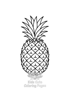 Simple Cute Foods & Drinks coloring page for toddlers