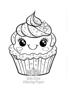 Free Cute Kawaii Ice Cream coloring pages to print at home