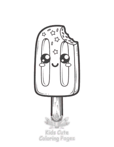 Free Cute Kawaii Ice Cream coloring pages to print at home
