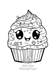 Free Cute Kawaii Ice Cream coloring pages to print at home