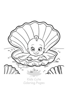 Free Cute Mermaid coloring pages to print at home