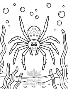 Free printable Cute Ocean Animals coloring page for kids