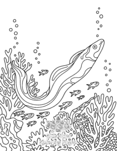 Free Cute Ocean Animals coloring pages to print at home