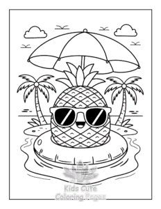 Free Cute Summer coloring pages to print at home