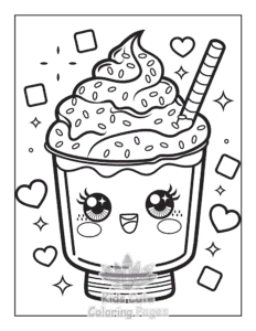 Cute Summer coloring page for classroom activities
