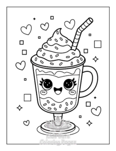 Cute Summer coloring page for boys, printable at home