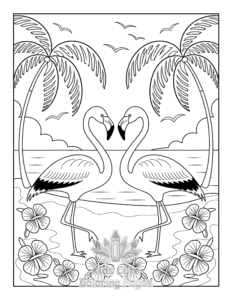 Cute Summer coloring page for girls, free to print