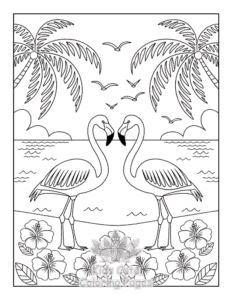 Cute Summer coloring page for boys, printable at home