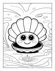 Simple Cute Summer coloring page for toddlers