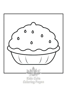 Free printable Dessert coloring page for kids