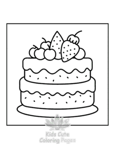 Dessert coloring page for classroom activities
