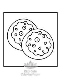 Free printable Dessert coloring page for kids