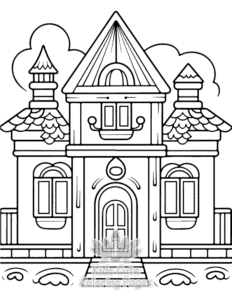 Printable Diwali coloring sheet for preschoolers
