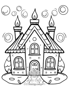 Printable Diwali coloring sheet for preschoolers