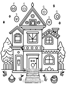 Free printable Diwali coloring page for kids