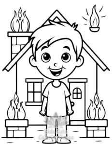 Diwali coloring page for girls, free to print