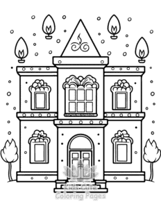 Printable Diwali coloring sheet for preschoolers