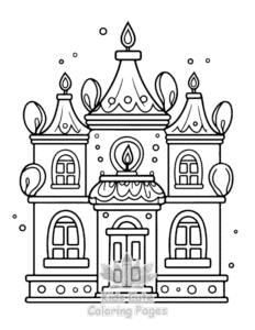Diwali coloring page for girls, free to print