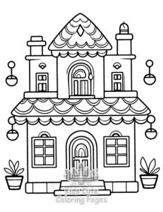 Printable Diwali coloring sheet for preschoolers