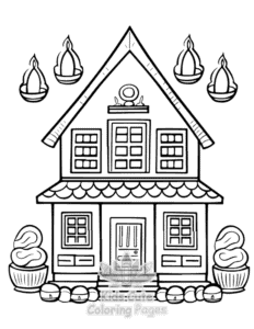 Printable Diwali coloring sheet for preschoolers