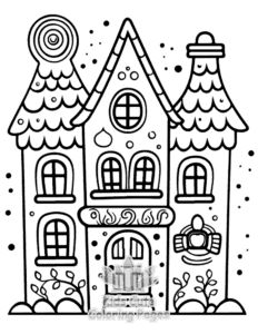 Printable Diwali coloring sheet for preschoolers