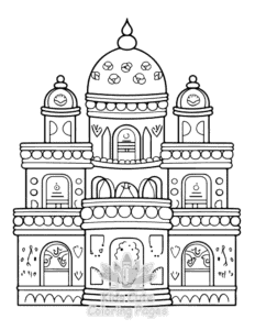 Diwali coloring page for classroom activities