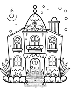 Easy Diwali coloring sheet for young children