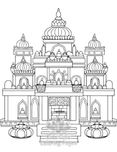 Diwali coloring page for boys, printable at home