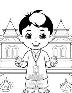 Free Diwali coloring pages to print at home