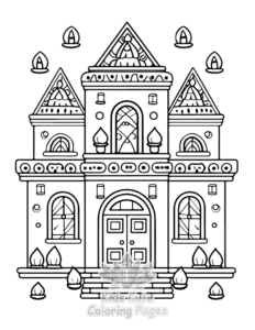 Easy Diwali coloring sheet for young children