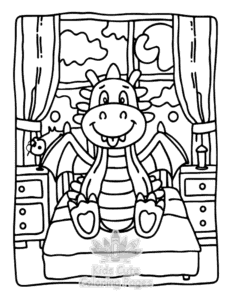 Free Dragon Moments coloring pages to print at home