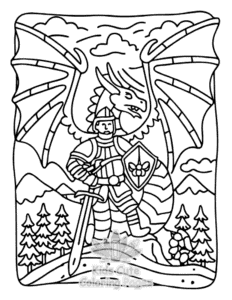 Simple Dragon Moments coloring page for toddlers