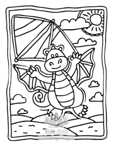 Free printable Dragon Moments coloring page for kids