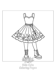 Dresses coloring page for boys, printable at home
