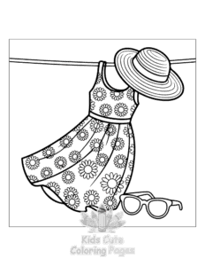 Dresses coloring page for boys, printable at home