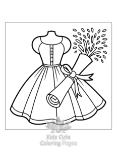 Dresses coloring page for boys, printable at home