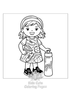 Simple Dresses coloring page for toddlers
