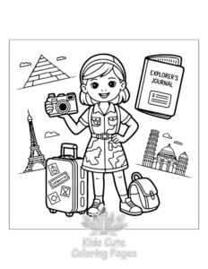 Free Dresses coloring pages to print at home