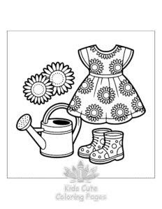 Dresses coloring page for boys, printable at home