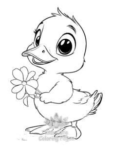 Free Duck coloring pages to print at home