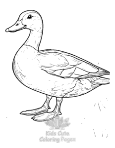 Printable Duck coloring sheet for preschoolers