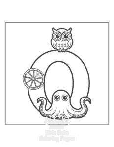 Easy Alphabet coloring page for classroom activities